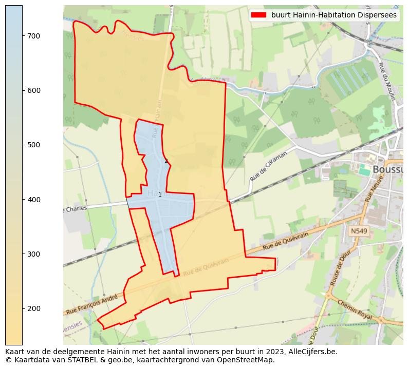 Aantal inwoners op de kaart van de buurt Hainin-Habitation Dispersees: Op deze pagina vind je veel informatie over inwoners (zoals de verdeling naar leeftijdsgroepen, gezinssamenstelling, geslacht, autochtoon of Belgisch met een immigratie achtergrond,...), woningen (aantallen, types, prijs ontwikkeling, gebruik, type eigendom,...) en méér (autobezit, energieverbruik,...)  op basis van open data van STATBEL en diverse andere bronnen!