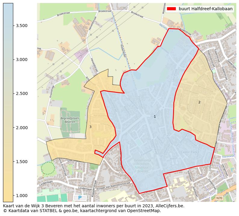 Aantal inwoners op de kaart van de buurt Halfdreef-Kallobaan: Op deze pagina vind je veel informatie over inwoners (zoals de verdeling naar leeftijdsgroepen, gezinssamenstelling, geslacht, autochtoon of Belgisch met een immigratie achtergrond,...), woningen (aantallen, types, prijs ontwikkeling, gebruik, type eigendom,...) en méér (autobezit, energieverbruik,...)  op basis van open data van STATBEL en diverse andere bronnen!