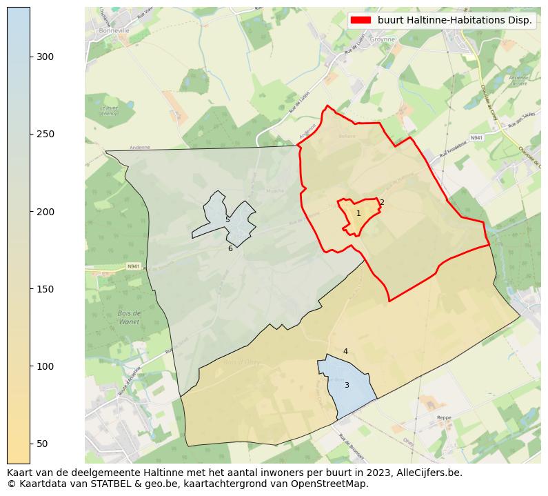 Aantal inwoners op de kaart van de buurt Haltinne-Habitations Disp.: Op deze pagina vind je veel informatie over inwoners (zoals de verdeling naar leeftijdsgroepen, gezinssamenstelling, geslacht, autochtoon of Belgisch met een immigratie achtergrond,...), woningen (aantallen, types, prijs ontwikkeling, gebruik, type eigendom,...) en méér (autobezit, energieverbruik,...)  op basis van open data van STATBEL en diverse andere bronnen!