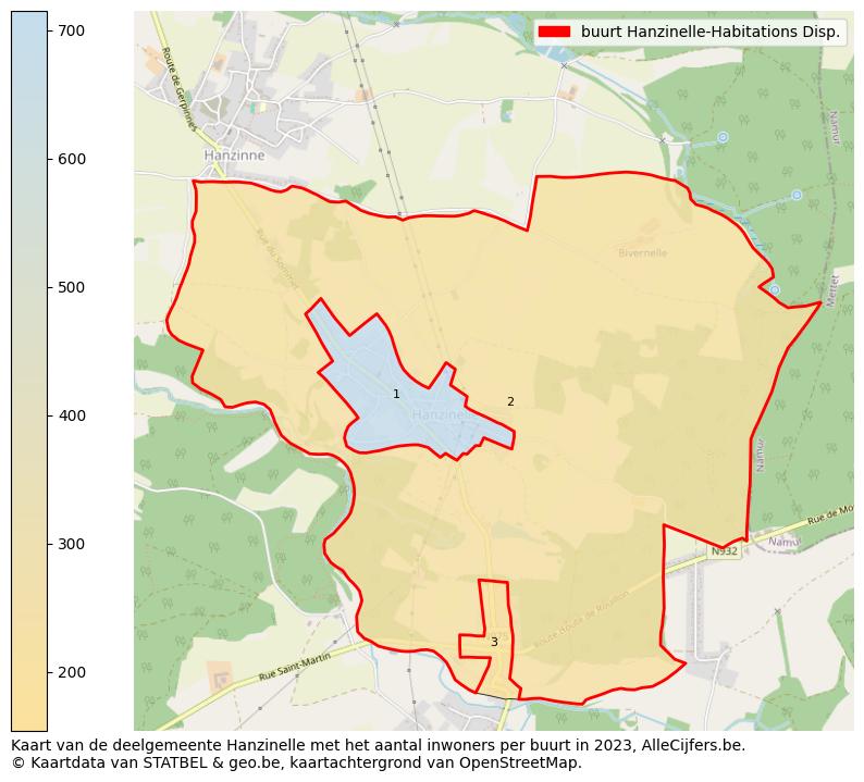 Aantal inwoners op de kaart van de buurt Hanzinelle-Habitations Disp.: Op deze pagina vind je veel informatie over inwoners (zoals de verdeling naar leeftijdsgroepen, gezinssamenstelling, geslacht, autochtoon of Belgisch met een immigratie achtergrond,...), woningen (aantallen, types, prijs ontwikkeling, gebruik, type eigendom,...) en méér (autobezit, energieverbruik,...)  op basis van open data van STATBEL en diverse andere bronnen!