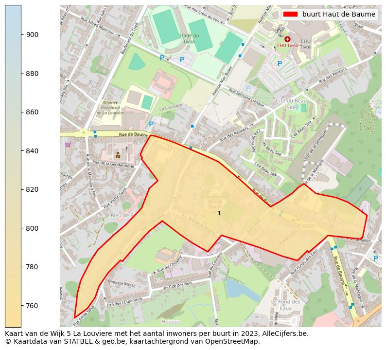 Aantal inwoners op de kaart van de buurt Haut de Baume: Op deze pagina vind je veel informatie over inwoners (zoals de verdeling naar leeftijdsgroepen, gezinssamenstelling, geslacht, autochtoon of Belgisch met een immigratie achtergrond,...), woningen (aantallen, types, prijs ontwikkeling, gebruik, type eigendom,...) en méér (autobezit, energieverbruik,...)  op basis van open data van STATBEL en diverse andere bronnen!