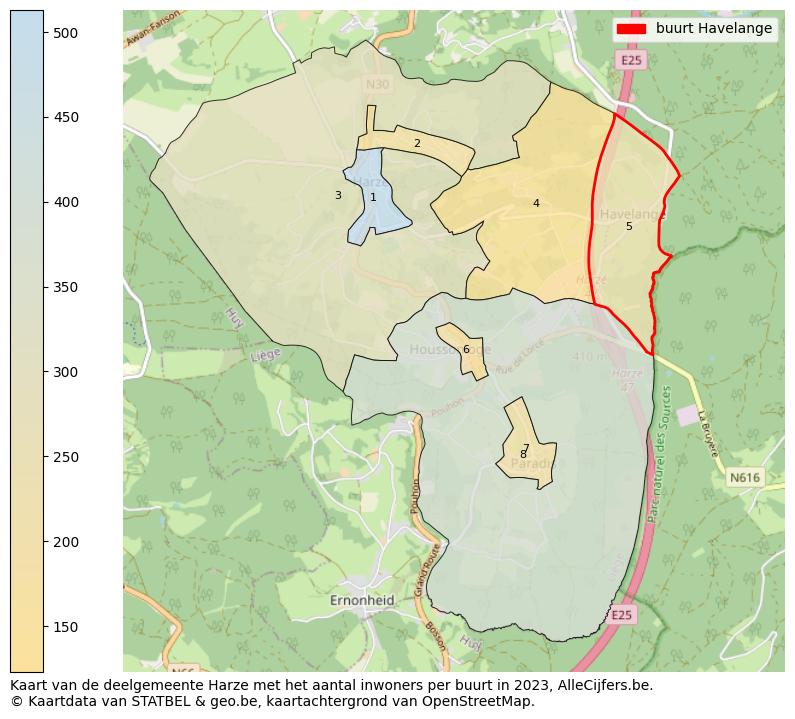 Aantal inwoners op de kaart van de buurt Havelange: Op deze pagina vind je veel informatie over inwoners (zoals de verdeling naar leeftijdsgroepen, gezinssamenstelling, geslacht, autochtoon of Belgisch met een immigratie achtergrond,...), woningen (aantallen, types, prijs ontwikkeling, gebruik, type eigendom,...) en méér (autobezit, energieverbruik,...)  op basis van open data van STATBEL en diverse andere bronnen!
