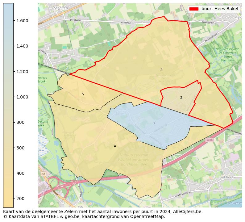 Aantal inwoners op de kaart van de buurt Hees-Bakel: Op deze pagina vind je veel informatie over inwoners (zoals de verdeling naar leeftijdsgroepen, gezinssamenstelling, geslacht, autochtoon of Belgisch met een immigratie achtergrond,...), woningen (aantallen, types, prijs ontwikkeling, gebruik, type eigendom,...) en méér (autobezit, energieverbruik,...)  op basis van open data van STATBEL en diverse andere bronnen!