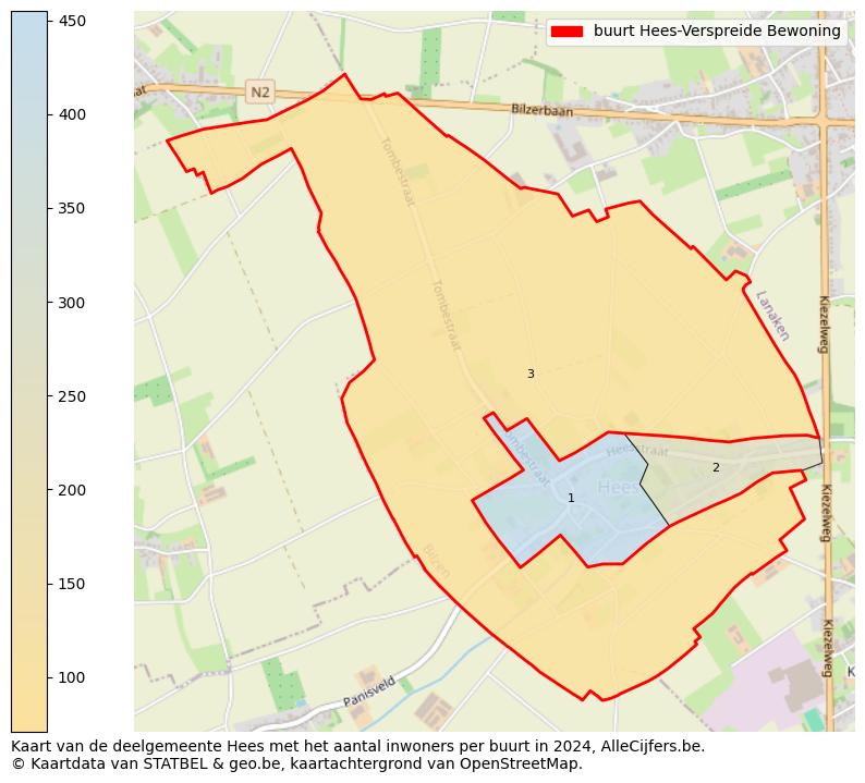 Aantal inwoners op de kaart van de buurt Hees-Verspreide Bewoning: Op deze pagina vind je veel informatie over inwoners (zoals de verdeling naar leeftijdsgroepen, gezinssamenstelling, geslacht, autochtoon of Belgisch met een immigratie achtergrond,...), woningen (aantallen, types, prijs ontwikkeling, gebruik, type eigendom,...) en méér (autobezit, energieverbruik,...)  op basis van open data van STATBEL en diverse andere bronnen!