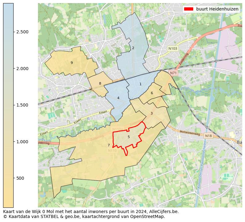 Aantal inwoners op de kaart van de buurt Heidenhuizen: Op deze pagina vind je veel informatie over inwoners (zoals de verdeling naar leeftijdsgroepen, gezinssamenstelling, geslacht, autochtoon of Belgisch met een immigratie achtergrond,...), woningen (aantallen, types, prijs ontwikkeling, gebruik, type eigendom,...) en méér (autobezit, energieverbruik,...)  op basis van open data van STATBEL en diverse andere bronnen!