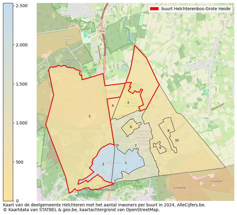 Aantal inwoners op de kaart van de buurt Helchterenbos-Grote Heide: Op deze pagina vind je veel informatie over inwoners (zoals de verdeling naar leeftijdsgroepen, gezinssamenstelling, geslacht, autochtoon of Belgisch met een immigratie achtergrond,...), woningen (aantallen, types, prijs ontwikkeling, gebruik, type eigendom,...) en méér (autobezit, energieverbruik,...)  op basis van open data van STATBEL en diverse andere bronnen!