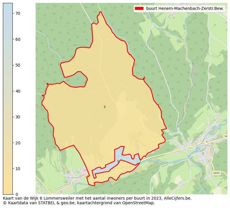 Aantal inwoners op de kaart van de buurt Henem-Machenbach-Zerstr.Bew.: Op deze pagina vind je veel informatie over inwoners (zoals de verdeling naar leeftijdsgroepen, gezinssamenstelling, geslacht, autochtoon of Belgisch met een immigratie achtergrond,...), woningen (aantallen, types, prijs ontwikkeling, gebruik, type eigendom,...) en méér (autobezit, energieverbruik,...)  op basis van open data van STATBEL en diverse andere bronnen!