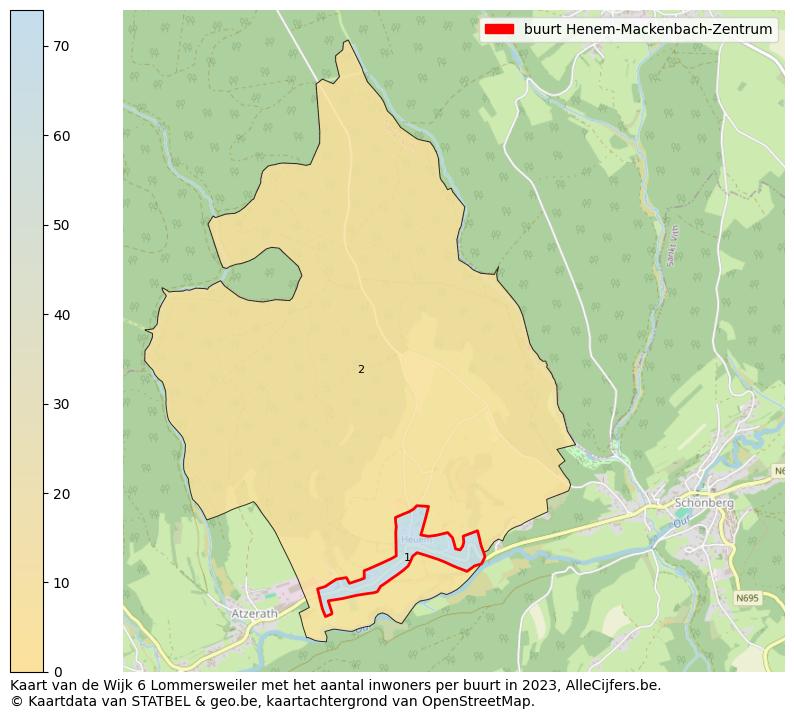 Aantal inwoners op de kaart van de buurt Henem-Mackenbach-Zentrum: Op deze pagina vind je veel informatie over inwoners (zoals de verdeling naar leeftijdsgroepen, gezinssamenstelling, geslacht, autochtoon of Belgisch met een immigratie achtergrond,...), woningen (aantallen, types, prijs ontwikkeling, gebruik, type eigendom,...) en méér (autobezit, energieverbruik,...)  op basis van open data van STATBEL en diverse andere bronnen!