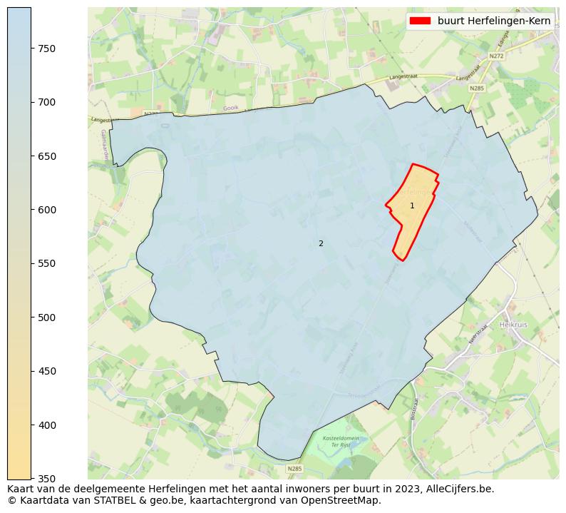 Aantal inwoners op de kaart van de buurt Herfelingen-Kern: Op deze pagina vind je veel informatie over inwoners (zoals de verdeling naar leeftijdsgroepen, gezinssamenstelling, geslacht, autochtoon of Belgisch met een immigratie achtergrond,...), woningen (aantallen, types, prijs ontwikkeling, gebruik, type eigendom,...) en méér (autobezit, energieverbruik,...)  op basis van open data van STATBEL en diverse andere bronnen!