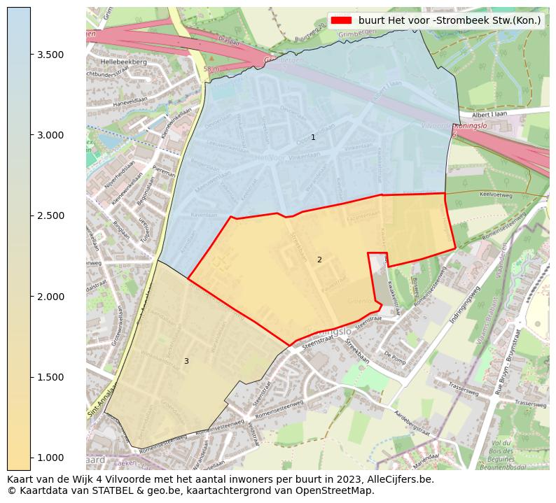 Aantal inwoners op de kaart van de buurt Het voor -Strombeek Stw.(Kon.): Op deze pagina vind je veel informatie over inwoners (zoals de verdeling naar leeftijdsgroepen, gezinssamenstelling, geslacht, autochtoon of Belgisch met een immigratie achtergrond,...), woningen (aantallen, types, prijs ontwikkeling, gebruik, type eigendom,...) en méér (autobezit, energieverbruik,...)  op basis van open data van STATBEL en diverse andere bronnen!