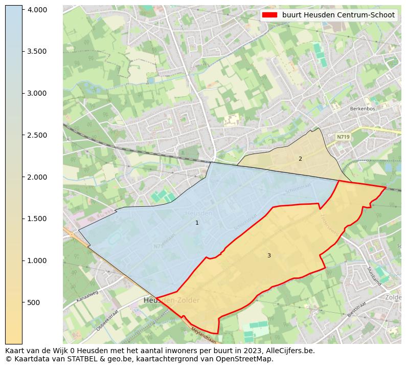 Aantal inwoners op de kaart van de buurt Heusden Centrum-Schoot: Op deze pagina vind je veel informatie over inwoners (zoals de verdeling naar leeftijdsgroepen, gezinssamenstelling, geslacht, autochtoon of Belgisch met een immigratie achtergrond,...), woningen (aantallen, types, prijs ontwikkeling, gebruik, type eigendom,...) en méér (autobezit, energieverbruik,...)  op basis van open data van STATBEL en diverse andere bronnen!