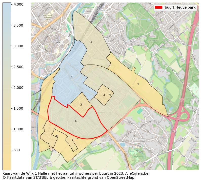 Aantal inwoners op de kaart van de buurt Heuvelpark: Op deze pagina vind je veel informatie over inwoners (zoals de verdeling naar leeftijdsgroepen, gezinssamenstelling, geslacht, autochtoon of Belgisch met een immigratie achtergrond,...), woningen (aantallen, types, prijs ontwikkeling, gebruik, type eigendom,...) en méér (autobezit, energieverbruik,...)  op basis van open data van STATBEL en diverse andere bronnen!