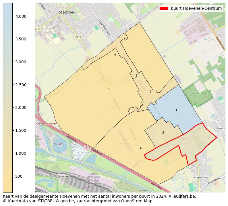 Aantal inwoners op de kaart van de buurt Hoevenen-Centrum: Op deze pagina vind je veel informatie over inwoners (zoals de verdeling naar leeftijdsgroepen, gezinssamenstelling, geslacht, autochtoon of Belgisch met een immigratie achtergrond,...), woningen (aantallen, types, prijs ontwikkeling, gebruik, type eigendom,...) en méér (autobezit, energieverbruik,...)  op basis van open data van STATBEL en diverse andere bronnen!