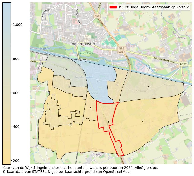 Aantal inwoners op de kaart van de buurt Hoge Doorn-Staatsbaan op Kortrijk: Op deze pagina vind je veel informatie over inwoners (zoals de verdeling naar leeftijdsgroepen, gezinssamenstelling, geslacht, autochtoon of Belgisch met een immigratie achtergrond,...), woningen (aantallen, types, prijs ontwikkeling, gebruik, type eigendom,...) en méér (autobezit, energieverbruik,...)  op basis van open data van STATBEL en diverse andere bronnen!