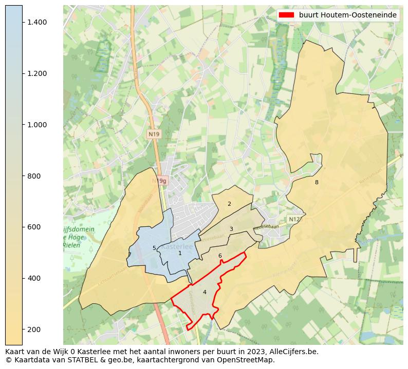 Aantal inwoners op de kaart van de buurt Houtem-Oosteneinde: Op deze pagina vind je veel informatie over inwoners (zoals de verdeling naar leeftijdsgroepen, gezinssamenstelling, geslacht, autochtoon of Belgisch met een immigratie achtergrond,...), woningen (aantallen, types, prijs ontwikkeling, gebruik, type eigendom,...) en méér (autobezit, energieverbruik,...)  op basis van open data van STATBEL en diverse andere bronnen!