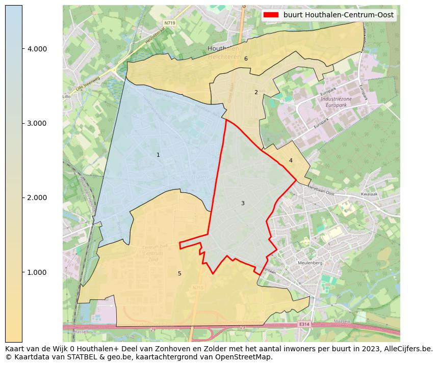 Aantal inwoners op de kaart van de buurt Houthalen-Centrum-Oost: Op deze pagina vind je veel informatie over inwoners (zoals de verdeling naar leeftijdsgroepen, gezinssamenstelling, geslacht, autochtoon of Belgisch met een immigratie achtergrond,...), woningen (aantallen, types, prijs ontwikkeling, gebruik, type eigendom,...) en méér (autobezit, energieverbruik,...)  op basis van open data van STATBEL en diverse andere bronnen!