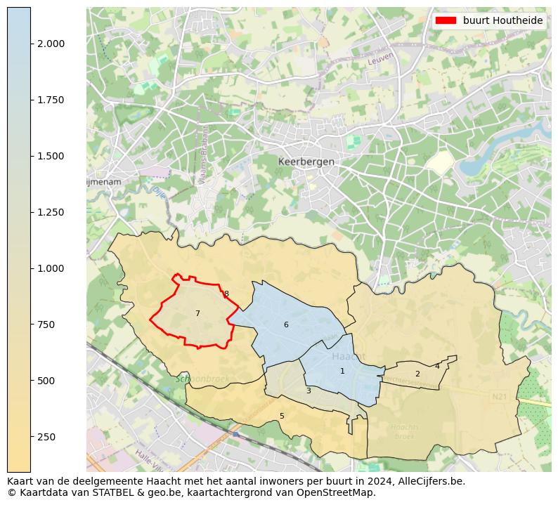 Aantal inwoners op de kaart van de buurt Houtheide: Op deze pagina vind je veel informatie over inwoners (zoals de verdeling naar leeftijdsgroepen, gezinssamenstelling, geslacht, autochtoon of Belgisch met een immigratie achtergrond,...), woningen (aantallen, types, prijs ontwikkeling, gebruik, type eigendom,...) en méér (autobezit, energieverbruik,...)  op basis van open data van STATBEL en diverse andere bronnen!