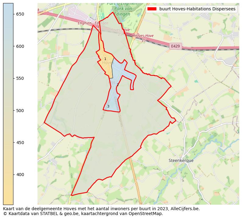 Aantal inwoners op de kaart van de buurt Hoves-Habitations Dispersees: Op deze pagina vind je veel informatie over inwoners (zoals de verdeling naar leeftijdsgroepen, gezinssamenstelling, geslacht, autochtoon of Belgisch met een immigratie achtergrond,...), woningen (aantallen, types, prijs ontwikkeling, gebruik, type eigendom,...) en méér (autobezit, energieverbruik,...)  op basis van open data van STATBEL en diverse andere bronnen!