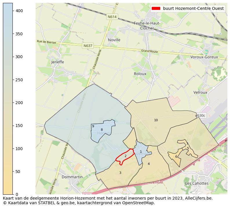 Aantal inwoners op de kaart van de buurt Hozemont-Centre Ouest: Op deze pagina vind je veel informatie over inwoners (zoals de verdeling naar leeftijdsgroepen, gezinssamenstelling, geslacht, autochtoon of Belgisch met een immigratie achtergrond,...), woningen (aantallen, types, prijs ontwikkeling, gebruik, type eigendom,...) en méér (autobezit, energieverbruik,...)  op basis van open data van STATBEL en diverse andere bronnen!