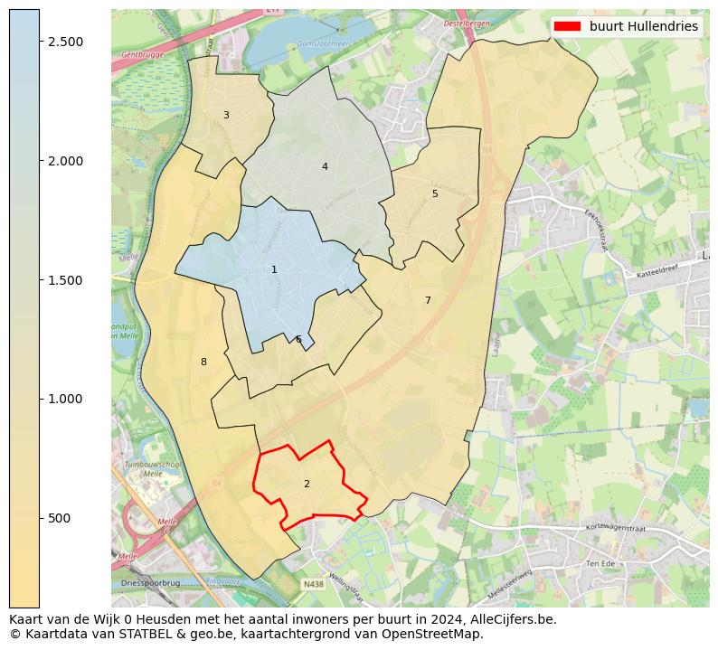 Aantal inwoners op de kaart van de buurt Hullendries: Op deze pagina vind je veel informatie over inwoners (zoals de verdeling naar leeftijdsgroepen, gezinssamenstelling, geslacht, autochtoon of Belgisch met een immigratie achtergrond,...), woningen (aantallen, types, prijs ontwikkeling, gebruik, type eigendom,...) en méér (autobezit, energieverbruik,...)  op basis van open data van STATBEL en diverse andere bronnen!