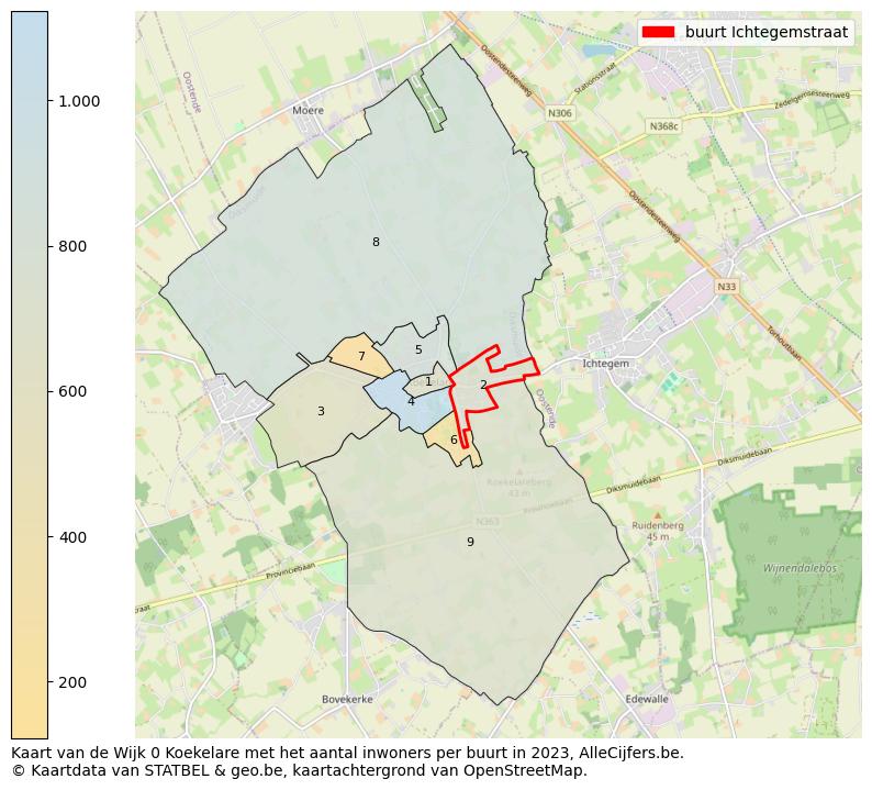 Aantal inwoners op de kaart van de buurt Ichtegemstraat: Op deze pagina vind je veel informatie over inwoners (zoals de verdeling naar leeftijdsgroepen, gezinssamenstelling, geslacht, autochtoon of Belgisch met een immigratie achtergrond,...), woningen (aantallen, types, prijs ontwikkeling, gebruik, type eigendom,...) en méér (autobezit, energieverbruik,...)  op basis van open data van STATBEL en diverse andere bronnen!