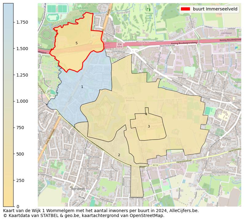 Aantal inwoners op de kaart van de buurt Immerseelveld: Op deze pagina vind je veel informatie over inwoners (zoals de verdeling naar leeftijdsgroepen, gezinssamenstelling, geslacht, autochtoon of Belgisch met een immigratie achtergrond,...), woningen (aantallen, types, prijs ontwikkeling, gebruik, type eigendom,...) en méér (autobezit, energieverbruik,...)  op basis van open data van STATBEL en diverse andere bronnen!