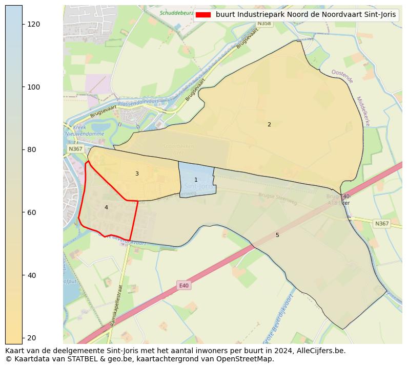 Aantal inwoners op de kaart van de buurt Industriepark Noord de Noordvaart Sint-Joris: Op deze pagina vind je veel informatie over inwoners (zoals de verdeling naar leeftijdsgroepen, gezinssamenstelling, geslacht, autochtoon of Belgisch met een immigratie achtergrond,...), woningen (aantallen, types, prijs ontwikkeling, gebruik, type eigendom,...) en méér (autobezit, energieverbruik,...)  op basis van open data van STATBEL en diverse andere bronnen!