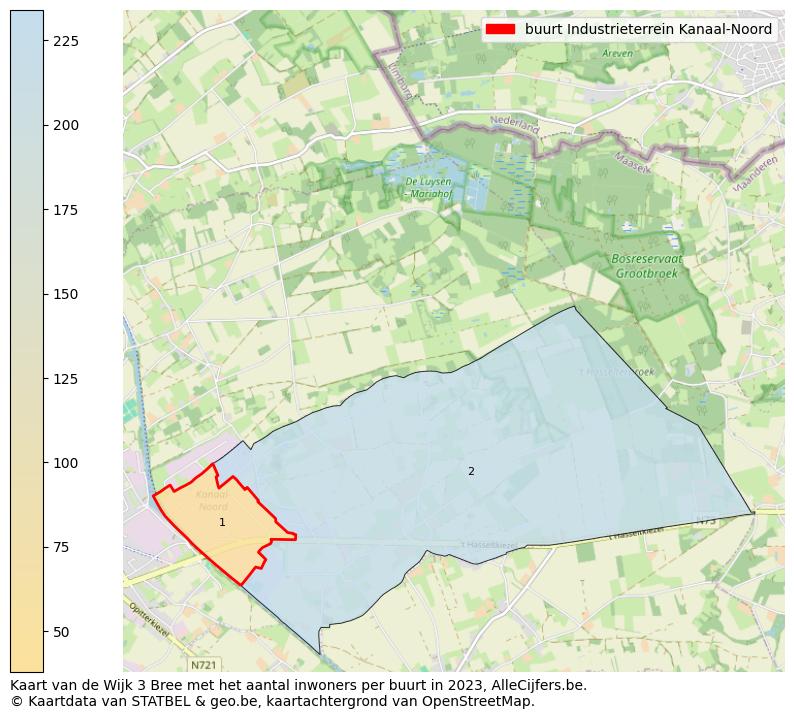 Aantal inwoners op de kaart van de buurt Industrieterrein Kanaal-Noord: Op deze pagina vind je veel informatie over inwoners (zoals de verdeling naar leeftijdsgroepen, gezinssamenstelling, geslacht, autochtoon of Belgisch met een immigratie achtergrond,...), woningen (aantallen, types, prijs ontwikkeling, gebruik, type eigendom,...) en méér (autobezit, energieverbruik,...)  op basis van open data van STATBEL en diverse andere bronnen!