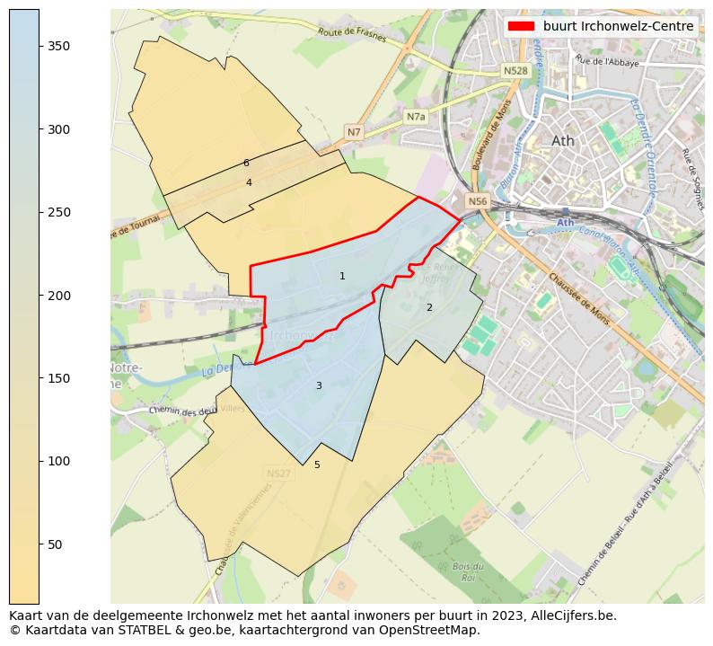 Aantal inwoners op de kaart van de buurt Irchonwelz-Centre: Op deze pagina vind je veel informatie over inwoners (zoals de verdeling naar leeftijdsgroepen, gezinssamenstelling, geslacht, autochtoon of Belgisch met een immigratie achtergrond,...), woningen (aantallen, types, prijs ontwikkeling, gebruik, type eigendom,...) en méér (autobezit, energieverbruik,...)  op basis van open data van STATBEL en diverse andere bronnen!