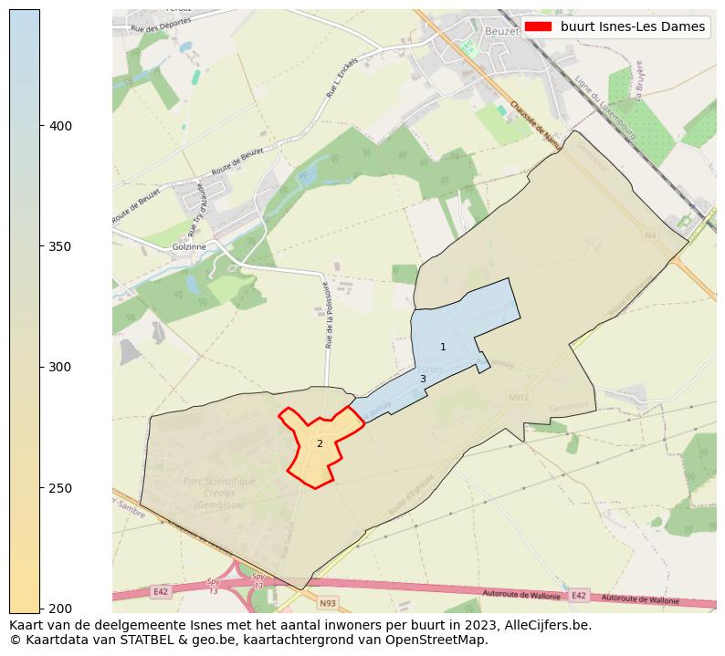 Aantal inwoners op de kaart van de buurt Isnes-Les Dames: Op deze pagina vind je veel informatie over inwoners (zoals de verdeling naar leeftijdsgroepen, gezinssamenstelling, geslacht, autochtoon of Belgisch met een immigratie achtergrond,...), woningen (aantallen, types, prijs ontwikkeling, gebruik, type eigendom,...) en méér (autobezit, energieverbruik,...)  op basis van open data van STATBEL en diverse andere bronnen!
