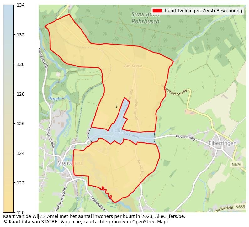 Aantal inwoners op de kaart van de buurt Iveldingen-Zerstr.Bewohnung: Op deze pagina vind je veel informatie over inwoners (zoals de verdeling naar leeftijdsgroepen, gezinssamenstelling, geslacht, autochtoon of Belgisch met een immigratie achtergrond,...), woningen (aantallen, types, prijs ontwikkeling, gebruik, type eigendom,...) en méér (autobezit, energieverbruik,...)  op basis van open data van STATBEL en diverse andere bronnen!