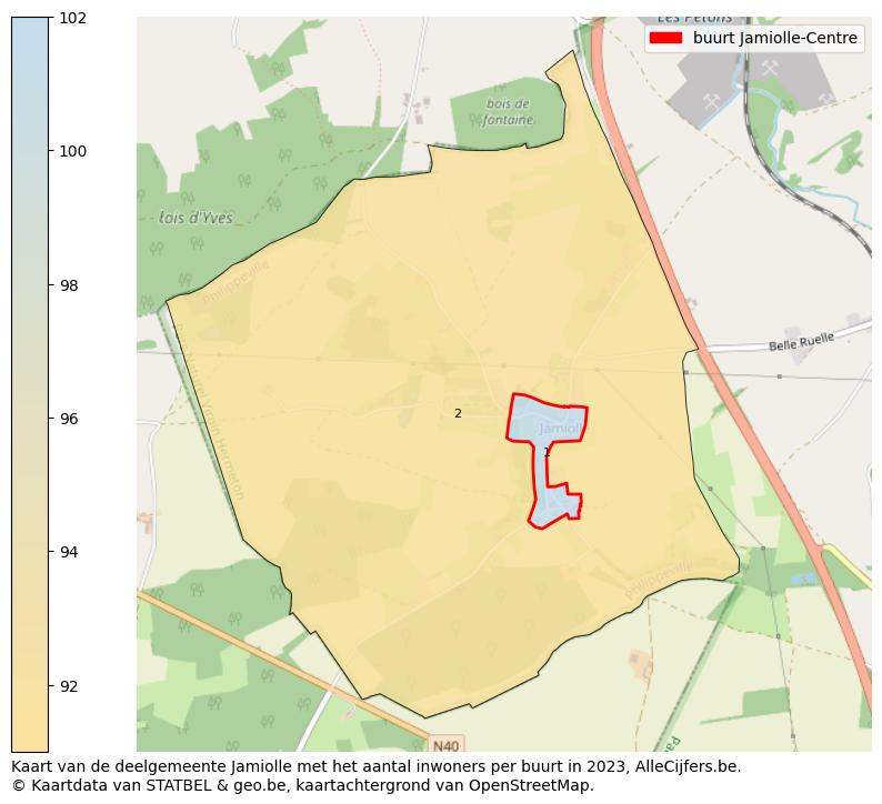 Aantal inwoners op de kaart van de buurt Jamiolle-Centre: Op deze pagina vind je veel informatie over inwoners (zoals de verdeling naar leeftijdsgroepen, gezinssamenstelling, geslacht, autochtoon of Belgisch met een immigratie achtergrond,...), woningen (aantallen, types, prijs ontwikkeling, gebruik, type eigendom,...) en méér (autobezit, energieverbruik,...)  op basis van open data van STATBEL en diverse andere bronnen!