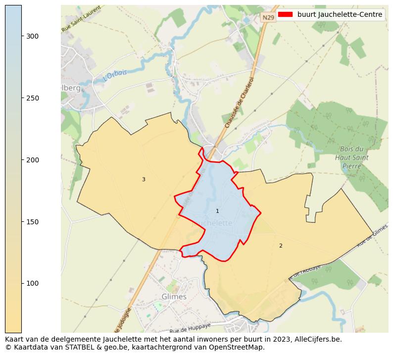 Aantal inwoners op de kaart van de buurt Jauchelette-Centre: Op deze pagina vind je veel informatie over inwoners (zoals de verdeling naar leeftijdsgroepen, gezinssamenstelling, geslacht, autochtoon of Belgisch met een immigratie achtergrond,...), woningen (aantallen, types, prijs ontwikkeling, gebruik, type eigendom,...) en méér (autobezit, energieverbruik,...)  op basis van open data van STATBEL en diverse andere bronnen!