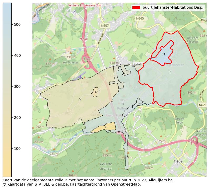 Aantal inwoners op de kaart van de buurt Jehanster-Habitations Disp.: Op deze pagina vind je veel informatie over inwoners (zoals de verdeling naar leeftijdsgroepen, gezinssamenstelling, geslacht, autochtoon of Belgisch met een immigratie achtergrond,...), woningen (aantallen, types, prijs ontwikkeling, gebruik, type eigendom,...) en méér (autobezit, energieverbruik,...)  op basis van open data van STATBEL en diverse andere bronnen!