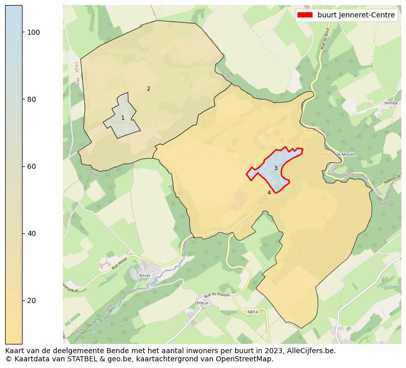Aantal inwoners op de kaart van de buurt Jenneret-Centre: Op deze pagina vind je veel informatie over inwoners (zoals de verdeling naar leeftijdsgroepen, gezinssamenstelling, geslacht, autochtoon of Belgisch met een immigratie achtergrond,...), woningen (aantallen, types, prijs ontwikkeling, gebruik, type eigendom,...) en méér (autobezit, energieverbruik,...)  op basis van open data van STATBEL en diverse andere bronnen!