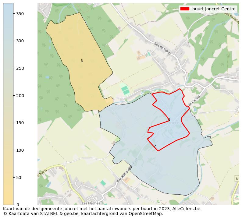 Aantal inwoners op de kaart van de buurt Joncret-Centre: Op deze pagina vind je veel informatie over inwoners (zoals de verdeling naar leeftijdsgroepen, gezinssamenstelling, geslacht, autochtoon of Belgisch met een immigratie achtergrond,...), woningen (aantallen, types, prijs ontwikkeling, gebruik, type eigendom,...) en méér (autobezit, energieverbruik,...)  op basis van open data van STATBEL en diverse andere bronnen!
