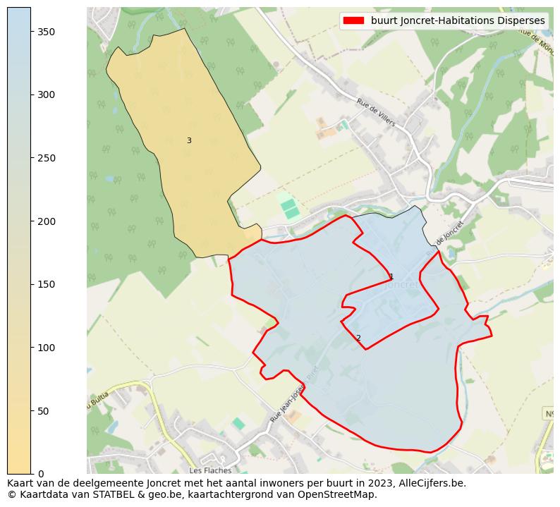 Aantal inwoners op de kaart van de buurt Joncret-Habitations Disperses: Op deze pagina vind je veel informatie over inwoners (zoals de verdeling naar leeftijdsgroepen, gezinssamenstelling, geslacht, autochtoon of Belgisch met een immigratie achtergrond,...), woningen (aantallen, types, prijs ontwikkeling, gebruik, type eigendom,...) en méér (autobezit, energieverbruik,...)  op basis van open data van STATBEL en diverse andere bronnen!