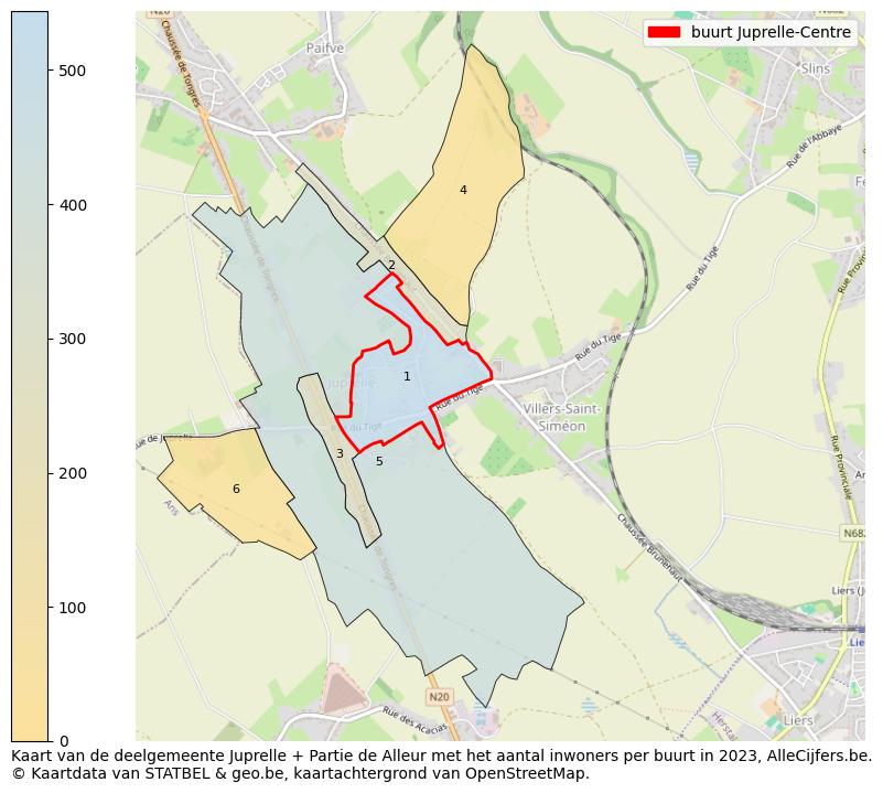 Aantal inwoners op de kaart van de buurt Juprelle-Centre: Op deze pagina vind je veel informatie over inwoners (zoals de verdeling naar leeftijdsgroepen, gezinssamenstelling, geslacht, autochtoon of Belgisch met een immigratie achtergrond,...), woningen (aantallen, types, prijs ontwikkeling, gebruik, type eigendom,...) en méér (autobezit, energieverbruik,...)  op basis van open data van STATBEL en diverse andere bronnen!