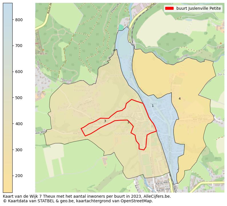 Aantal inwoners op de kaart van de buurt Juslenville Petite: Op deze pagina vind je veel informatie over inwoners (zoals de verdeling naar leeftijdsgroepen, gezinssamenstelling, geslacht, autochtoon of Belgisch met een immigratie achtergrond,...), woningen (aantallen, types, prijs ontwikkeling, gebruik, type eigendom,...) en méér (autobezit, energieverbruik,...)  op basis van open data van STATBEL en diverse andere bronnen!