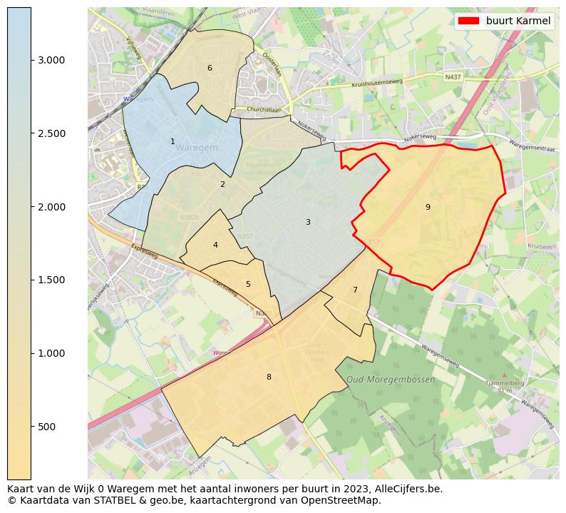 Aantal inwoners op de kaart van de buurt Karmel: Op deze pagina vind je veel informatie over inwoners (zoals de verdeling naar leeftijdsgroepen, gezinssamenstelling, geslacht, autochtoon of Belgisch met een immigratie achtergrond,...), woningen (aantallen, types, prijs ontwikkeling, gebruik, type eigendom,...) en méér (autobezit, energieverbruik,...)  op basis van open data van STATBEL en diverse andere bronnen!