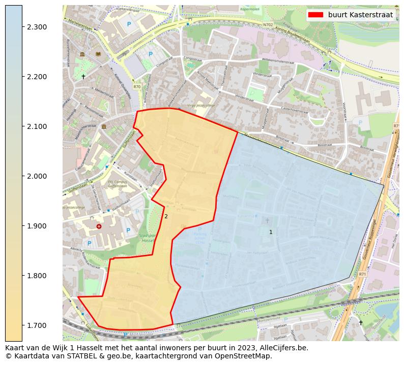 Aantal inwoners op de kaart van de buurt Kasterstraat: Op deze pagina vind je veel informatie over inwoners (zoals de verdeling naar leeftijdsgroepen, gezinssamenstelling, geslacht, autochtoon of Belgisch met een immigratie achtergrond,...), woningen (aantallen, types, prijs ontwikkeling, gebruik, type eigendom,...) en méér (autobezit, energieverbruik,...)  op basis van open data van STATBEL en diverse andere bronnen!