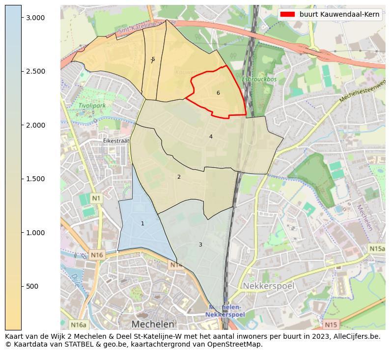 Aantal inwoners op de kaart van de buurt Kauwendaal-Kern: Op deze pagina vind je veel informatie over inwoners (zoals de verdeling naar leeftijdsgroepen, gezinssamenstelling, geslacht, autochtoon of Belgisch met een immigratie achtergrond,...), woningen (aantallen, types, prijs ontwikkeling, gebruik, type eigendom,...) en méér (autobezit, energieverbruik,...)  op basis van open data van STATBEL en diverse andere bronnen!