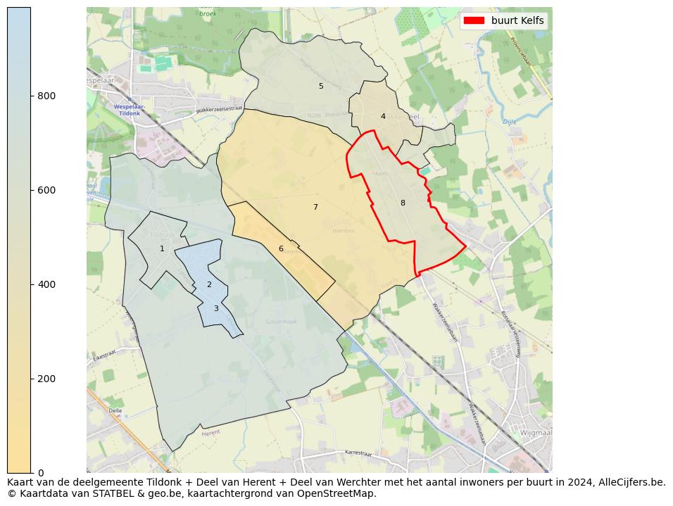 Aantal inwoners op de kaart van de buurt Kelfs: Op deze pagina vind je veel informatie over inwoners (zoals de verdeling naar leeftijdsgroepen, gezinssamenstelling, geslacht, autochtoon of Belgisch met een immigratie achtergrond,...), woningen (aantallen, types, prijs ontwikkeling, gebruik, type eigendom,...) en méér (autobezit, energieverbruik,...)  op basis van open data van STATBEL en diverse andere bronnen!