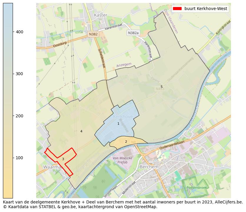 Aantal inwoners op de kaart van de buurt Kerkhove-West: Op deze pagina vind je veel informatie over inwoners (zoals de verdeling naar leeftijdsgroepen, gezinssamenstelling, geslacht, autochtoon of Belgisch met een immigratie achtergrond,...), woningen (aantallen, types, prijs ontwikkeling, gebruik, type eigendom,...) en méér (autobezit, energieverbruik,...)  op basis van open data van STATBEL en diverse andere bronnen!