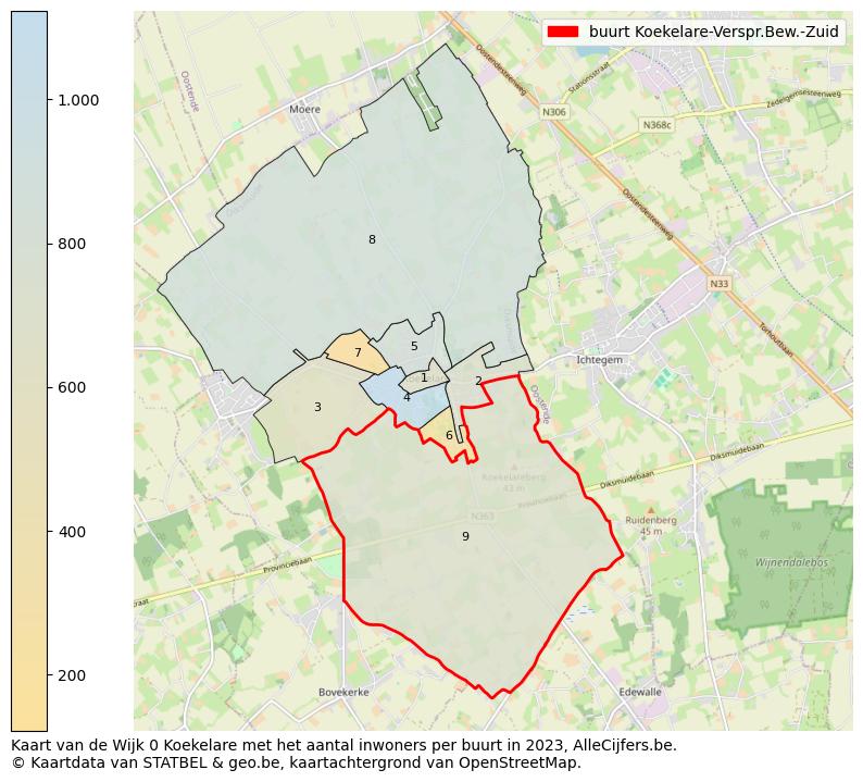 Aantal inwoners op de kaart van de buurt Koekelare-Verspr.Bew.-Zuid: Op deze pagina vind je veel informatie over inwoners (zoals de verdeling naar leeftijdsgroepen, gezinssamenstelling, geslacht, autochtoon of Belgisch met een immigratie achtergrond,...), woningen (aantallen, types, prijs ontwikkeling, gebruik, type eigendom,...) en méér (autobezit, energieverbruik,...)  op basis van open data van STATBEL en diverse andere bronnen!