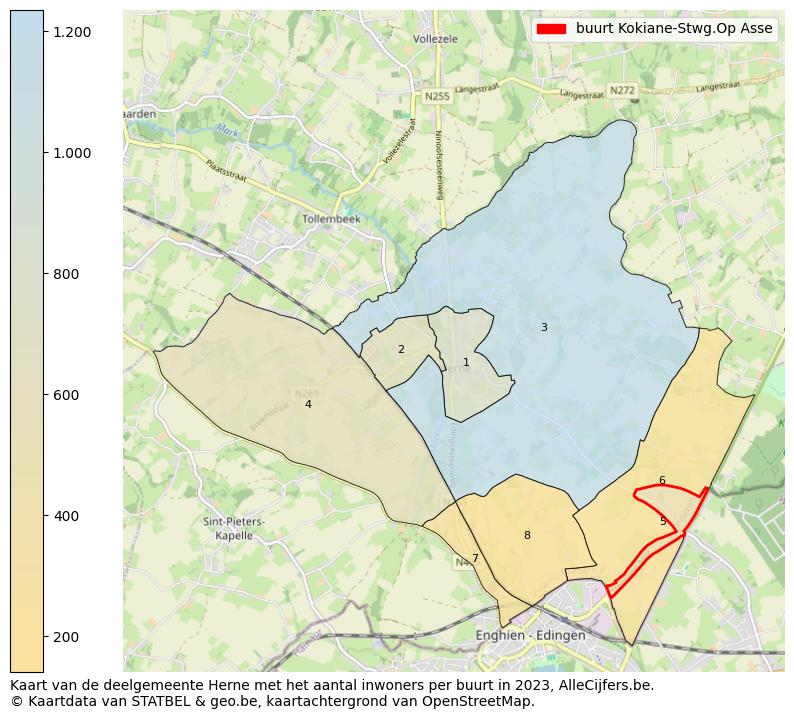 Aantal inwoners op de kaart van de buurt Kokiane-Stwg.Op Asse: Op deze pagina vind je veel informatie over inwoners (zoals de verdeling naar leeftijdsgroepen, gezinssamenstelling, geslacht, autochtoon of Belgisch met een immigratie achtergrond,...), woningen (aantallen, types, prijs ontwikkeling, gebruik, type eigendom,...) en méér (autobezit, energieverbruik,...)  op basis van open data van STATBEL en diverse andere bronnen!