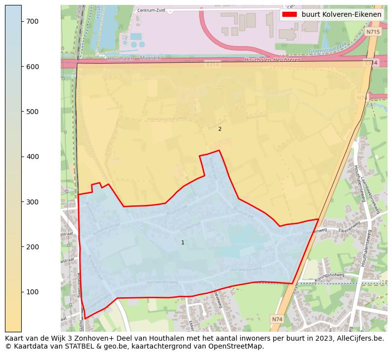 Aantal inwoners op de kaart van de buurt Kolveren-Eikenen: Op deze pagina vind je veel informatie over inwoners (zoals de verdeling naar leeftijdsgroepen, gezinssamenstelling, geslacht, autochtoon of Belgisch met een immigratie achtergrond,...), woningen (aantallen, types, prijs ontwikkeling, gebruik, type eigendom,...) en méér (autobezit, energieverbruik,...)  op basis van open data van STATBEL en diverse andere bronnen!