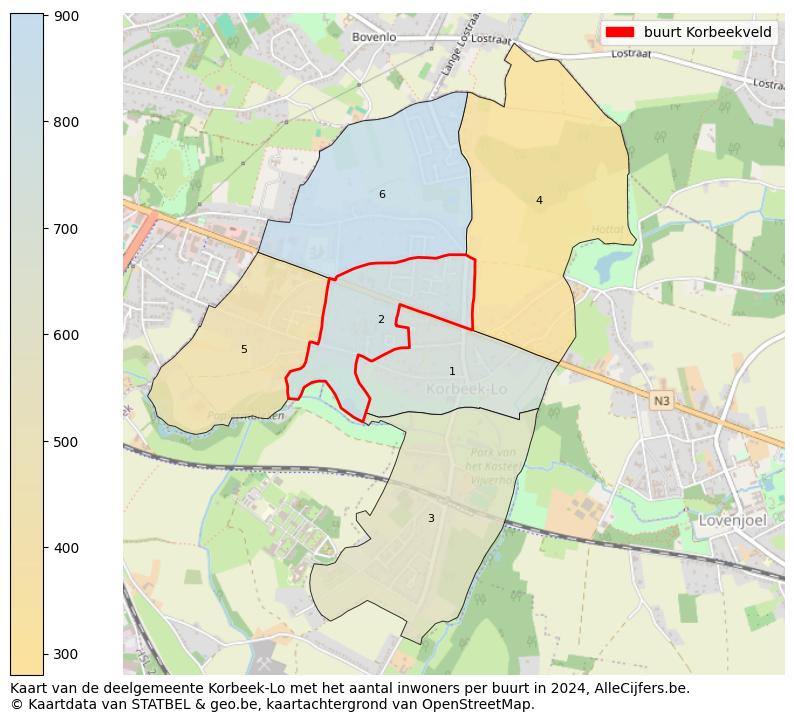 Aantal inwoners op de kaart van de buurt Korbeekveld: Op deze pagina vind je veel informatie over inwoners (zoals de verdeling naar leeftijdsgroepen, gezinssamenstelling, geslacht, autochtoon of Belgisch met een immigratie achtergrond,...), woningen (aantallen, types, prijs ontwikkeling, gebruik, type eigendom,...) en méér (autobezit, energieverbruik,...)  op basis van open data van STATBEL en diverse andere bronnen!