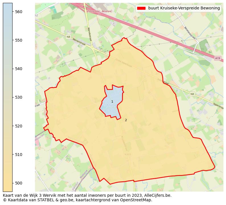 Aantal inwoners op de kaart van de buurt Kruiseke-Verspreide Bewoning: Op deze pagina vind je veel informatie over inwoners (zoals de verdeling naar leeftijdsgroepen, gezinssamenstelling, geslacht, autochtoon of Belgisch met een immigratie achtergrond,...), woningen (aantallen, types, prijs ontwikkeling, gebruik, type eigendom,...) en méér (autobezit, energieverbruik,...)  op basis van open data van STATBEL en diverse andere bronnen!