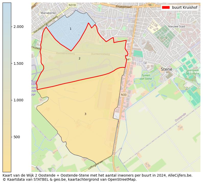 Aantal inwoners op de kaart van de buurt Kruishof: Op deze pagina vind je veel informatie over inwoners (zoals de verdeling naar leeftijdsgroepen, gezinssamenstelling, geslacht, autochtoon of Belgisch met een immigratie achtergrond,...), woningen (aantallen, types, prijs ontwikkeling, gebruik, type eigendom,...) en méér (autobezit, energieverbruik,...)  op basis van open data van STATBEL en diverse andere bronnen!